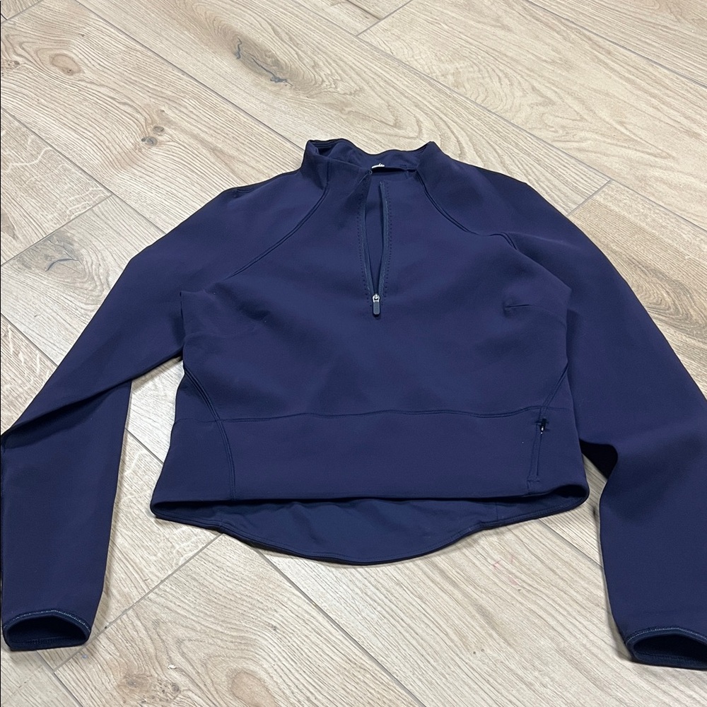 lululemon athletica Navy Blue half zip long sleeve